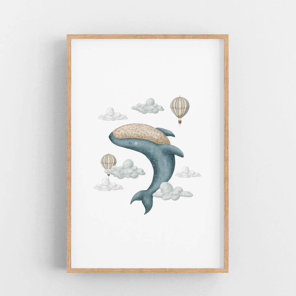 Hot air balloon whale