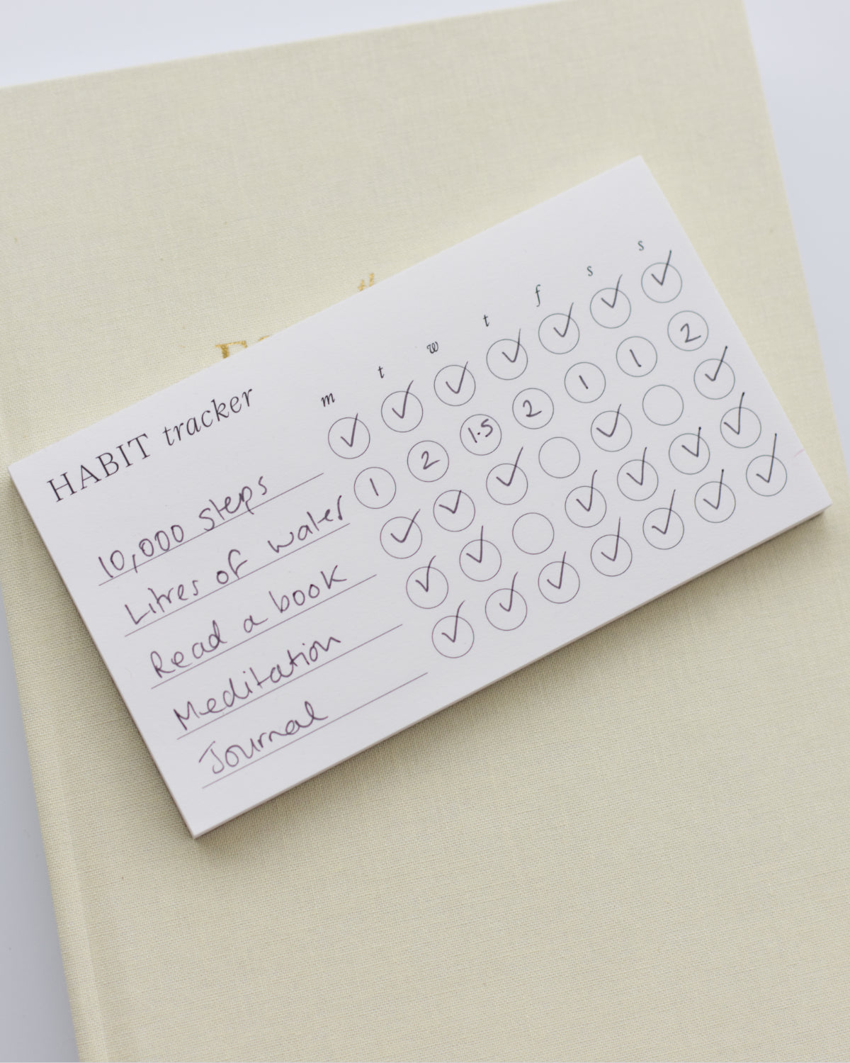 Habit tracker pad – Emily Rollings